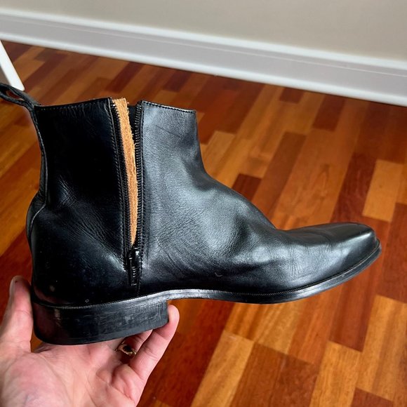 Black Leather Dress Boot NEW! - Picture 2 of 4